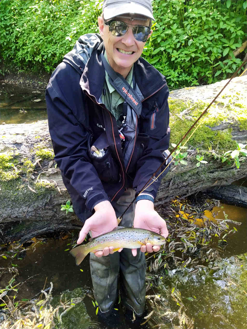 Photo of Richard with the tree trout